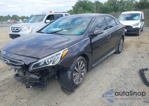 2016 Hyundai Sonata Sport z USA, uszkodzony, nr VIN 5NPE34AF0GH424329